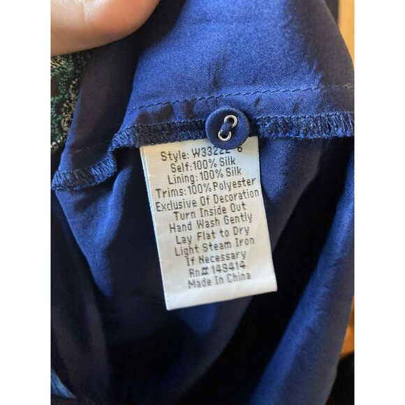 Johnny Was Workshop | Viola Wide Cuff Seaside Dress in 100% Silk | XL - Picture 10 of 10